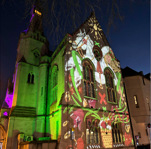 Banbury Town Hall Christmas Projections 2024